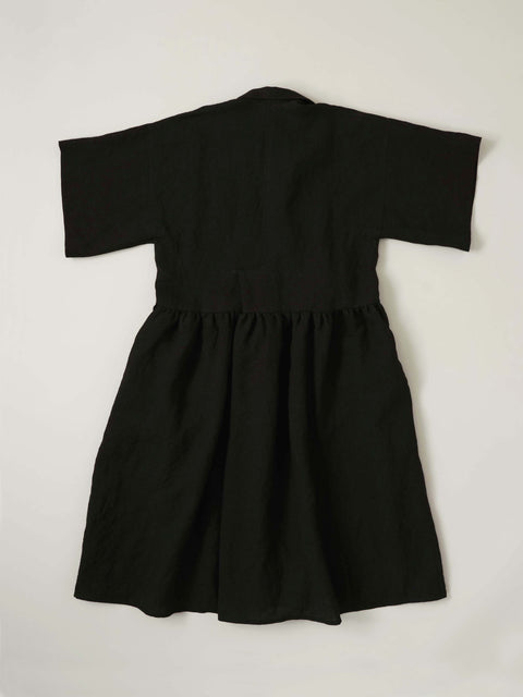 No.8 木の梢 ワイドスリーブドレス（black）