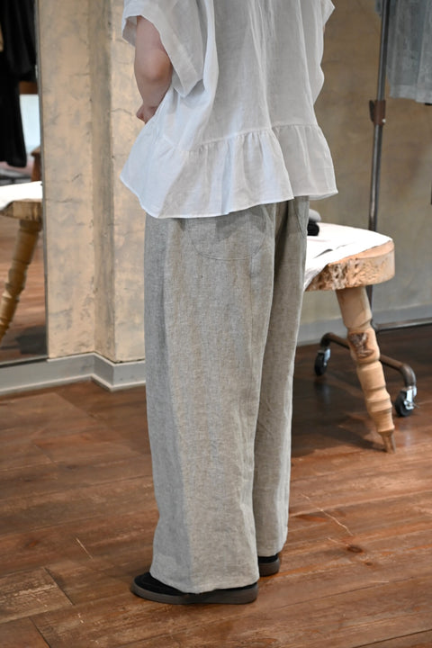 No.8 木の梢 ステームパンツ（ash beige）