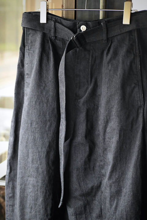 No.12 灌木 ルートダーツパンツ（black）