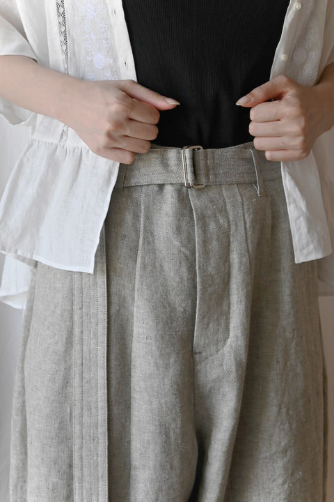 No.8 木の梢 ステームパンツ（ash beige）