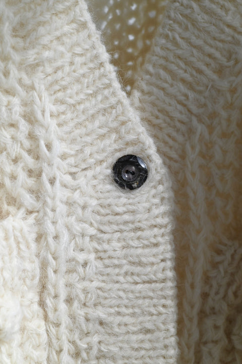 No.17/ colors of nature : 自然の色 モヘアニットカーディガン（off white）