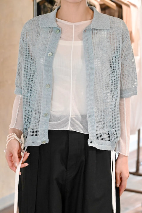 No.14 羅（うすもの） ロングスリーブトップス（off white）