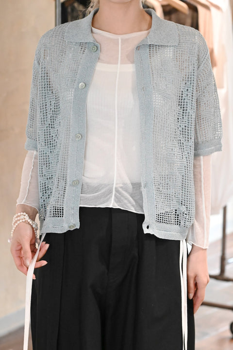 No.14 羅（うすもの） ロングスリーブトップス（off white）