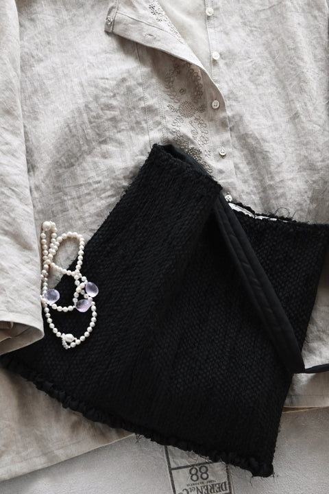【teori works × Native Village】裂き織りバッグ