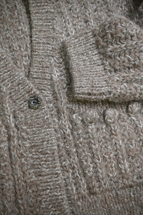 No.17/ colors of nature : 自然の色 モヘアニットカーディガン（brown）