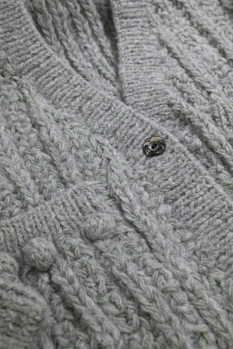 No.17/ colors of nature : 自然の色 モヘアニットカーディガン（moss gray）