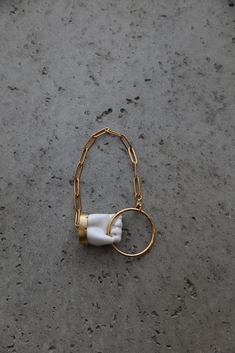 【yuno】Ceramic Art Hand Bracelet