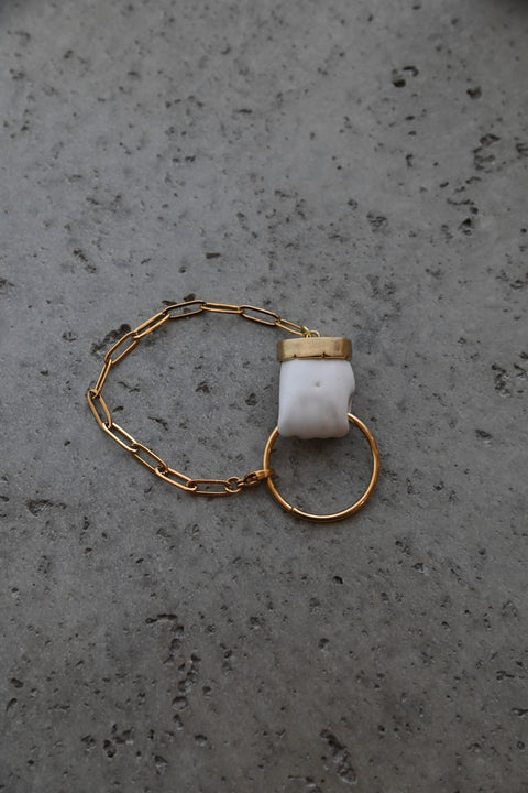【yuno】Ceramic Art Hand Bracelet