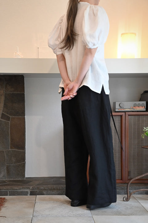 No.8 木の梢 ステームパンツ（black）