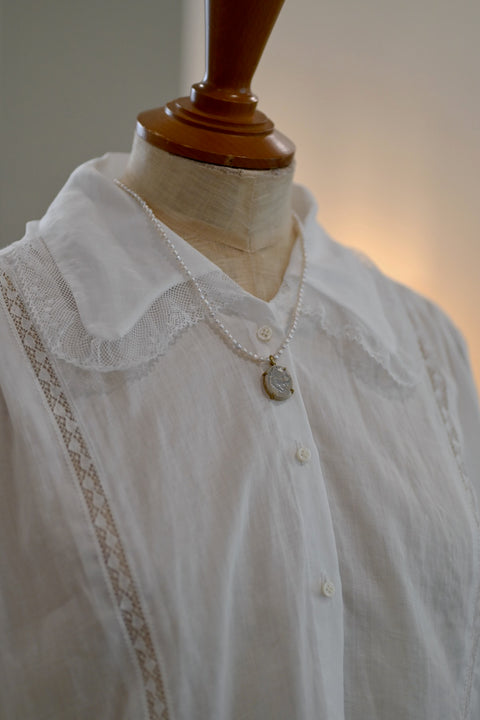 【yuno】Ceramic Cameo Necklace Pomeranian