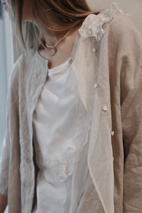 【yuno】Ceramic Cameo Necklace Pomeranian