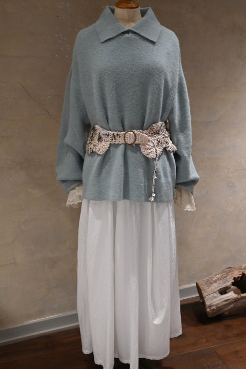 No.11/ feel the place : 場所を感じる ポロセーター（sea blue mist）