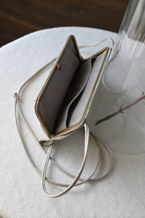 【ヌ｜オーダー制】フレームポシェット（bianco）