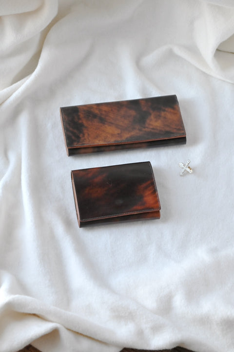 【ヌ｜オーダー制】フレーム財布：長 /二つ折り（marble）