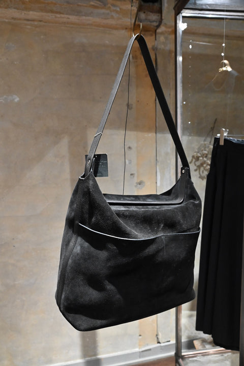 【ヌ｜オーダー制】ランズーバッグ（calf suede / black）