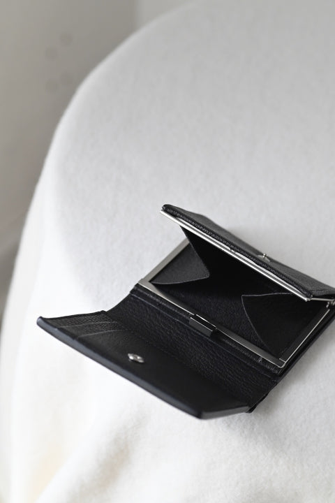 【ヌ｜オーダー制】フレームミニ財布（black）