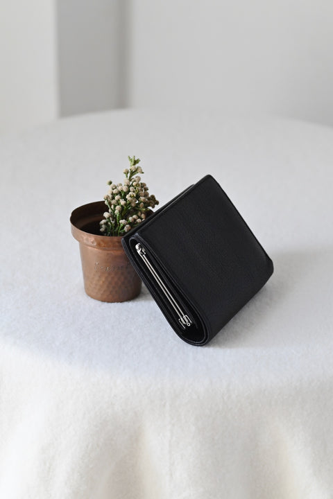 【ヌ｜オーダー制】フレームミニ財布（black）