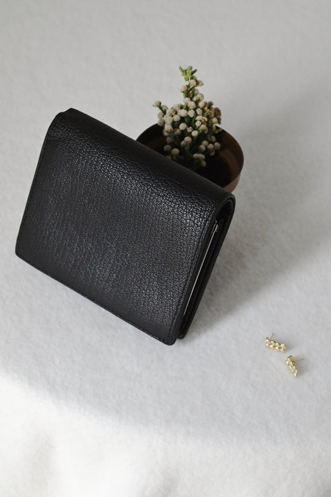 【ヌ｜オーダー制】フレームミニ財布（black）