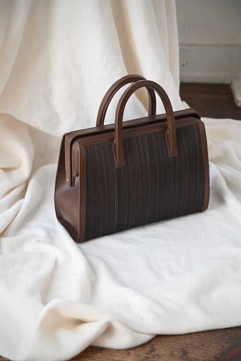 【ヌ｜オーダー制】トップフレームバッグ（horse hair / brown）