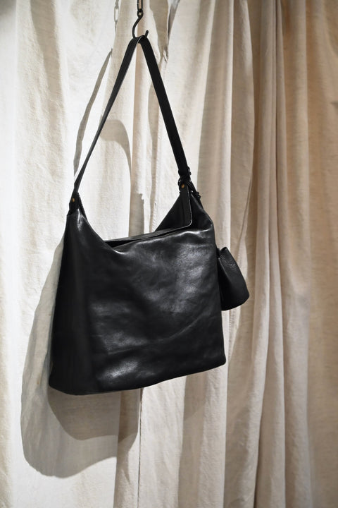 【ヌ｜オーダー制】ランズーバッグ（horse leather / black）