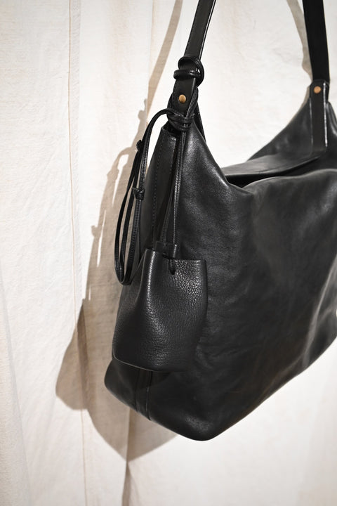 【ヌ｜オーダー制】ランズーバッグ（horse leather / black）