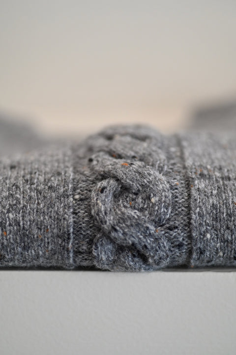 No.11 On a cold winter day ギャザーパフセーター（cloudy gray）