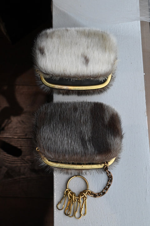 【ヌ｜即売】一点もの押し口キーケース（seal fur）