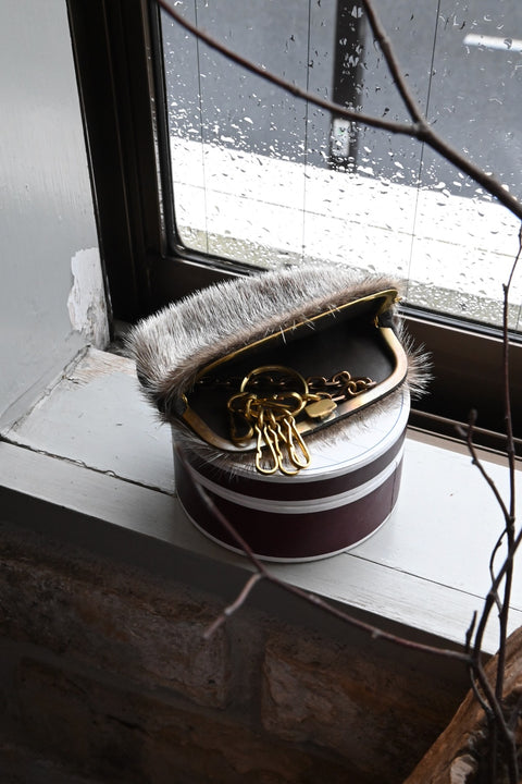 【ヌ｜即売】一点もの押し口キーケース（seal fur）