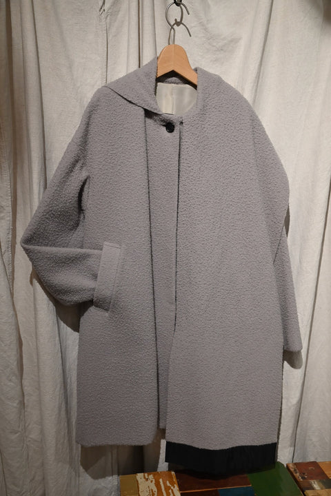 Napping wool ストール衿コート