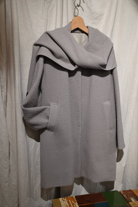 Napping wool ストール衿コート