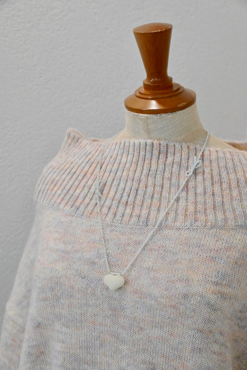 No.12 Dream trip モヘアドロップセーター（powder pink）