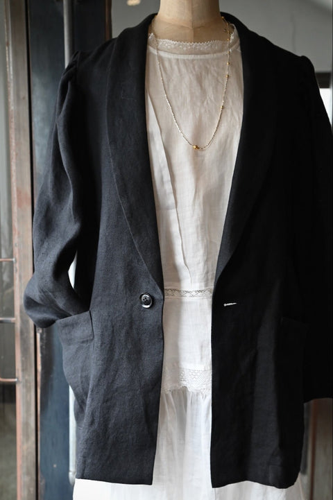 No.8 木の梢 パフスリーブジャケット（black）