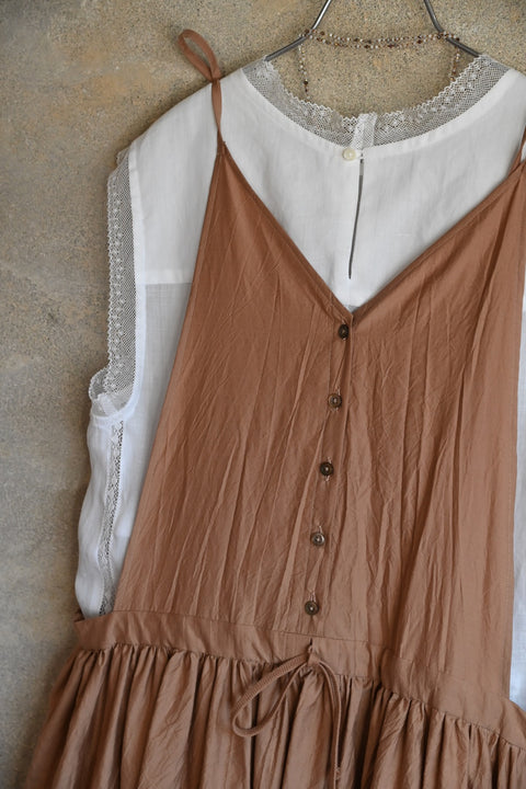 No.6 寂静 スリーブレスレースブラウス（white）