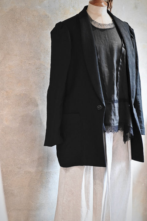 No.8 木の梢 パフスリーブジャケット（black）