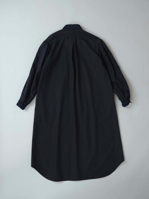 No.13 Principal シャツカラードレス（gray+navy）