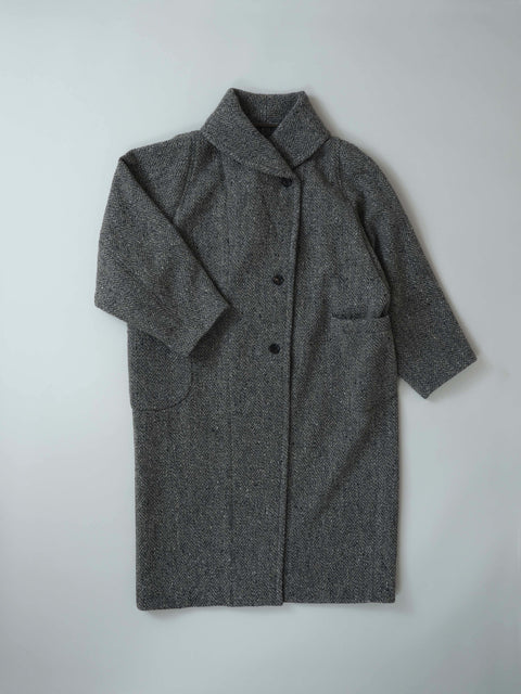 No.15 To the streets of Paris ショールカラーコート（gray）