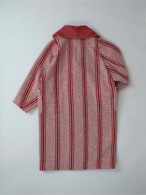 No.15 To the streets of Paris ショールカラーコート（red stripe）