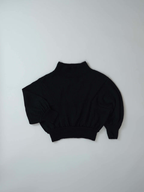 No.12 Dream trip モヘアドロップセーター（powder black）