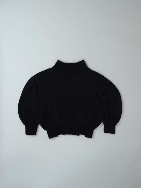 No.12 Dream trip モヘアドロップセーター（powder black）