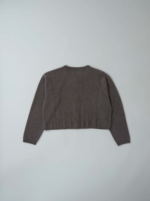 No.10 Outside the window アマリリスカーディガン（brown beige）