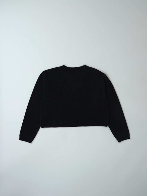 No.10 Outside the window アマリリスカーディガン（black）
