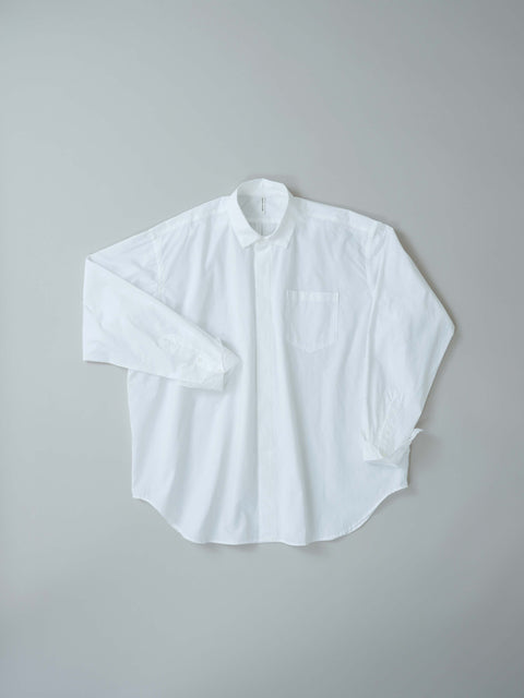 No.5 Simple longing 刺繍カフスシャツ（off white）