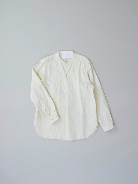 ノーカラーシャツ（off white）