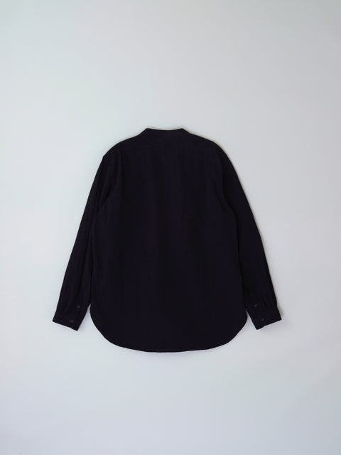ノーカラーシャツ（black）